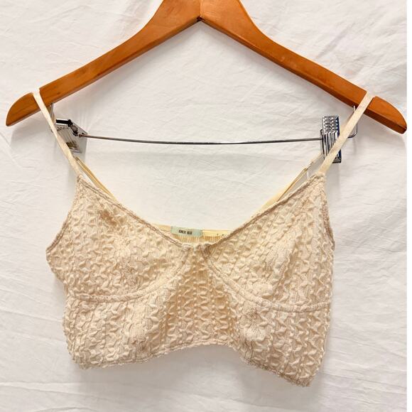 Kimchi Blue‎ Cream Cottagecore Tank Top Small Fairy Tinkerbell - Picture 1 of 3